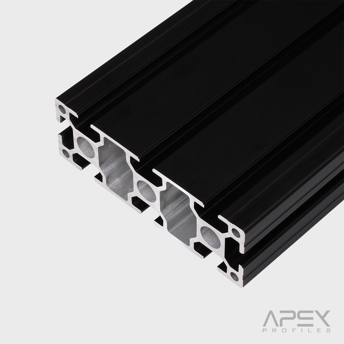 40x120 Aluminium 8 T-Slot Profile Black | Modular Frame Extrusion