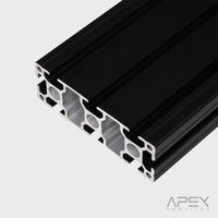 40x120 8 Slot Aluminium Extrusion Black